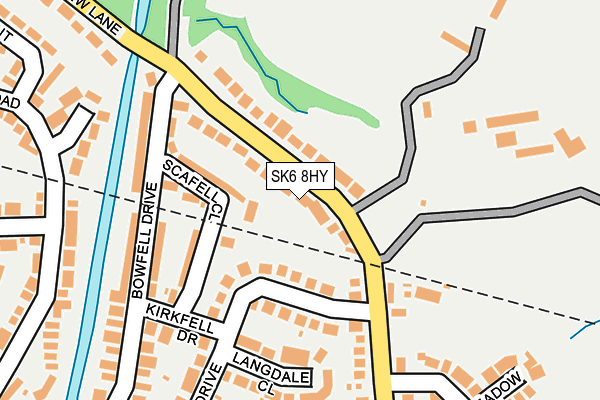 SK6 8HY map - OS OpenMap – Local (Ordnance Survey)