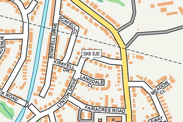 SK6 8JE map - OS OpenMap – Local (Ordnance Survey)