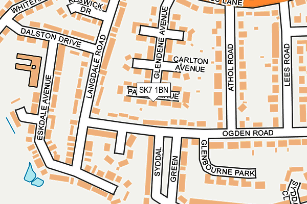 SK7 1BN map - OS OpenMap – Local (Ordnance Survey)