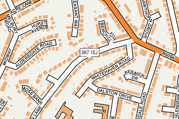 SK7 1EJ map - OS OpenMap – Local (Ordnance Survey)