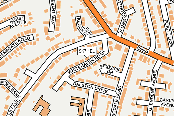 SK7 1EL map - OS OpenMap – Local (Ordnance Survey)