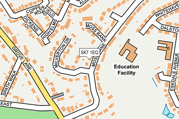 SK7 1EQ map - OS OpenMap – Local (Ordnance Survey)