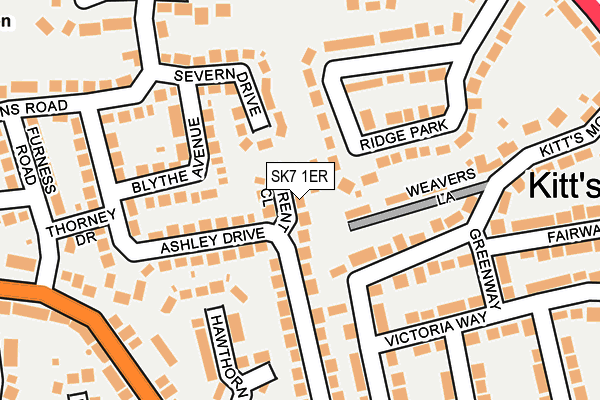SK7 1ER map - OS OpenMap – Local (Ordnance Survey)