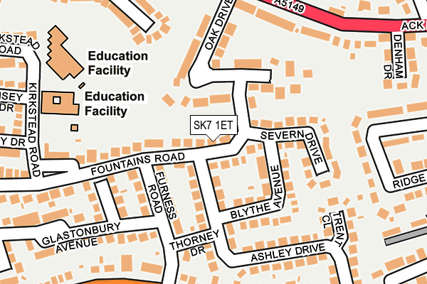 SK7 1ET map - OS OpenMap – Local (Ordnance Survey)