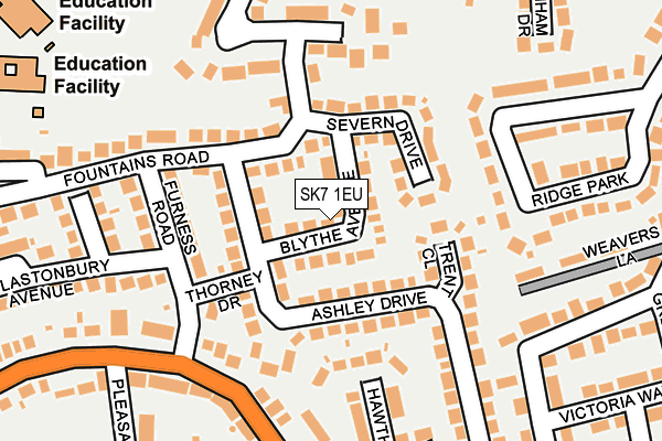SK7 1EU map - OS OpenMap – Local (Ordnance Survey)