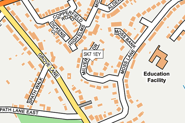 SK7 1EY map - OS OpenMap – Local (Ordnance Survey)