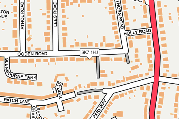 SK7 1HJ map - OS OpenMap – Local (Ordnance Survey)
