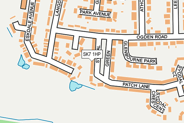 SK7 1HP map - OS OpenMap – Local (Ordnance Survey)