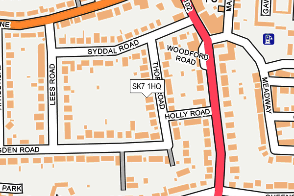 SK7 1HQ map - OS OpenMap – Local (Ordnance Survey)