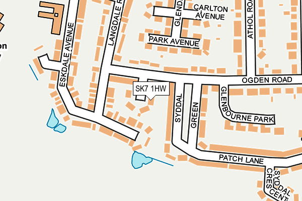 SK7 1HW map - OS OpenMap – Local (Ordnance Survey)