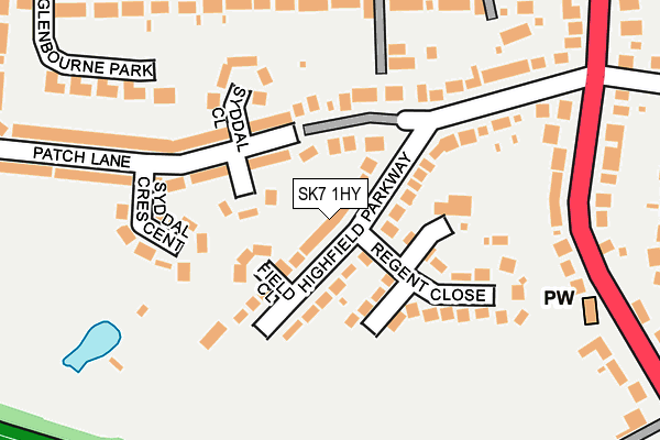 SK7 1HY map - OS OpenMap – Local (Ordnance Survey)