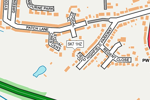 SK7 1HZ map - OS OpenMap – Local (Ordnance Survey)