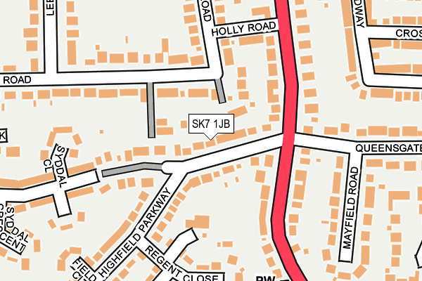 SK7 1JB map - OS OpenMap – Local (Ordnance Survey)