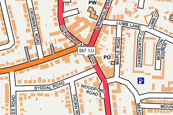 SK7 1JJ map - OS OpenMap – Local (Ordnance Survey)