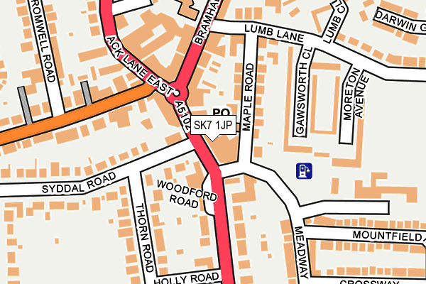 SK7 1JP map - OS OpenMap – Local (Ordnance Survey)