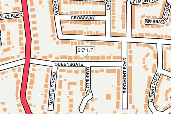SK7 1JT map - OS OpenMap – Local (Ordnance Survey)