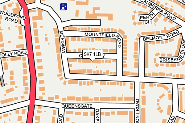 SK7 1LB map - OS OpenMap – Local (Ordnance Survey)