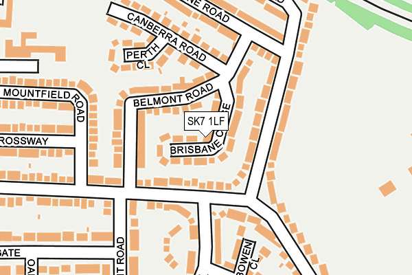 SK7 1LF map - OS OpenMap – Local (Ordnance Survey)