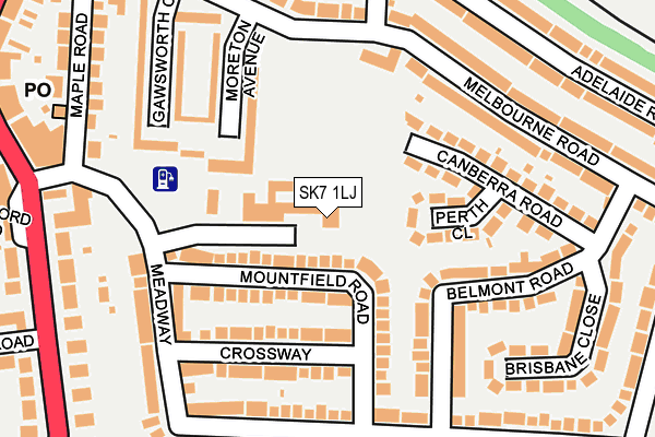 SK7 1LJ map - OS OpenMap – Local (Ordnance Survey)