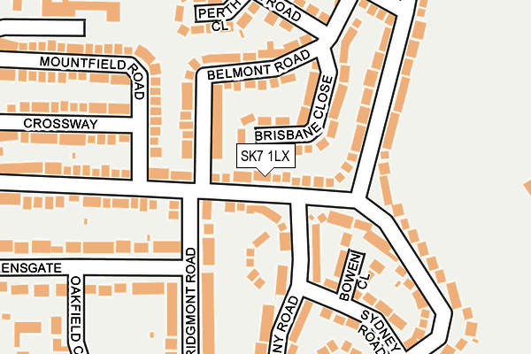 SK7 1LX map - OS OpenMap – Local (Ordnance Survey)