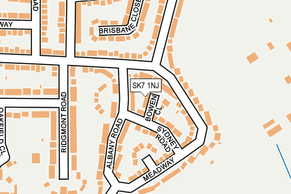 SK7 1NJ map - OS OpenMap – Local (Ordnance Survey)
