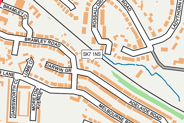 SK7 1NS map - OS OpenMap – Local (Ordnance Survey)