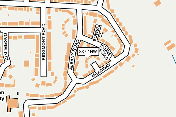 SK7 1NW map - OS OpenMap – Local (Ordnance Survey)