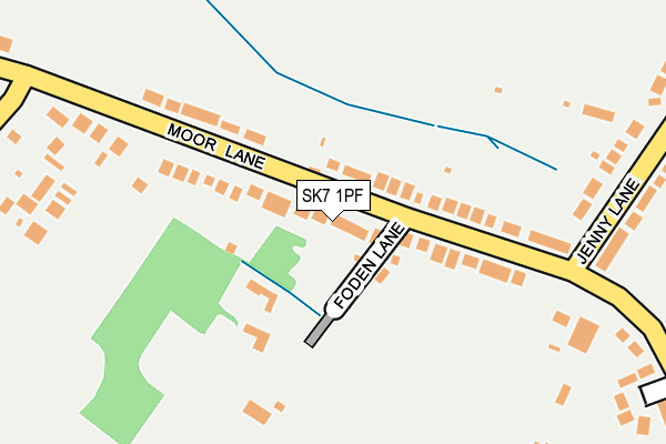 SK7 1PF map - OS OpenMap – Local (Ordnance Survey)