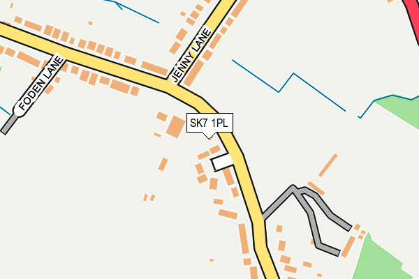 SK7 1PL map - OS OpenMap – Local (Ordnance Survey)
