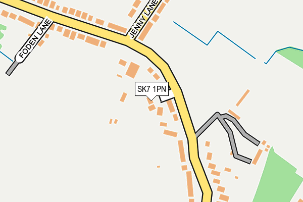 SK7 1PN map - OS OpenMap – Local (Ordnance Survey)