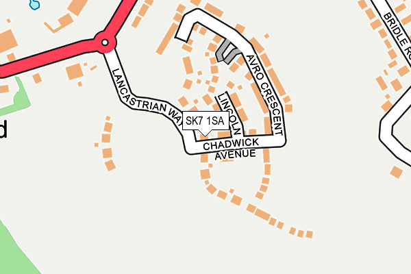 SK7 1SA map - OS OpenMap – Local (Ordnance Survey)