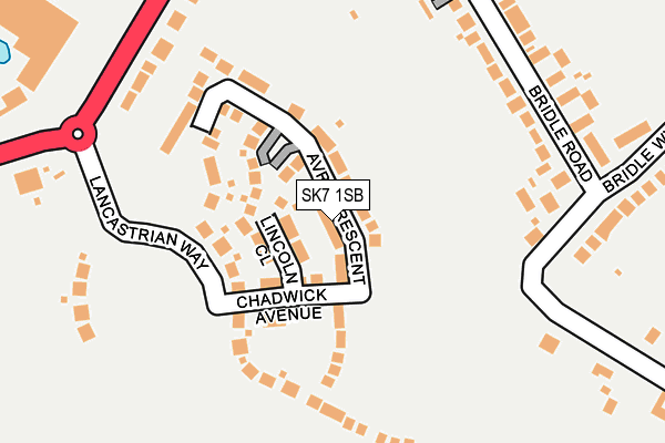 SK7 1SB map - OS OpenMap – Local (Ordnance Survey)