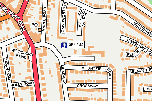 SK7 1SZ map - OS OpenMap – Local (Ordnance Survey)