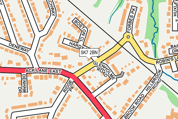 SK7 2BN map - OS OpenMap – Local (Ordnance Survey)