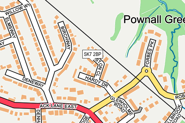 SK7 2BP map - OS OpenMap – Local (Ordnance Survey)