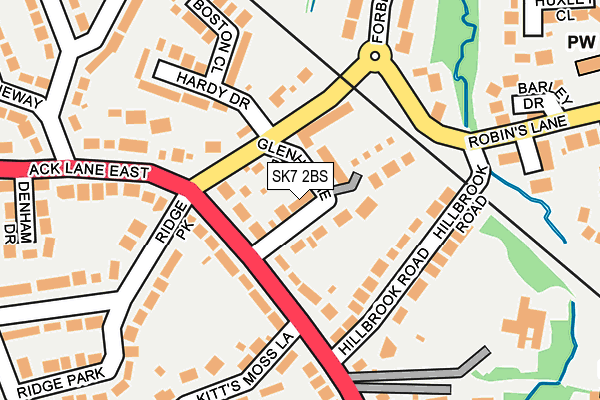 SK7 2BS map - OS OpenMap – Local (Ordnance Survey)