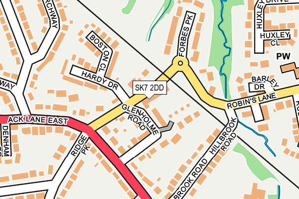 SK7 2DD map - OS OpenMap – Local (Ordnance Survey)