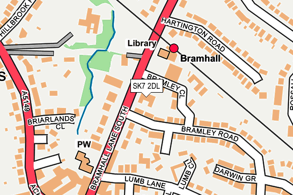 SK7 2DL map - OS OpenMap – Local (Ordnance Survey)