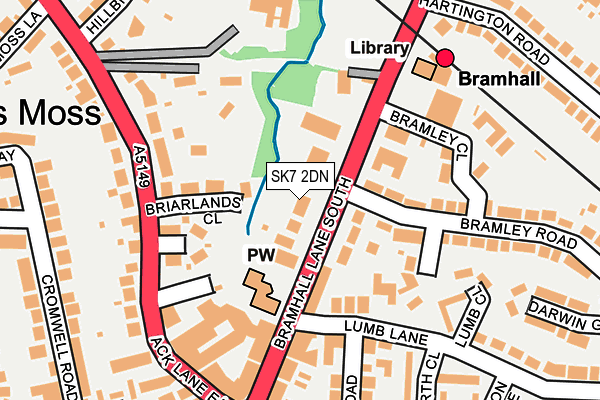 SK7 2DN map - OS OpenMap – Local (Ordnance Survey)
