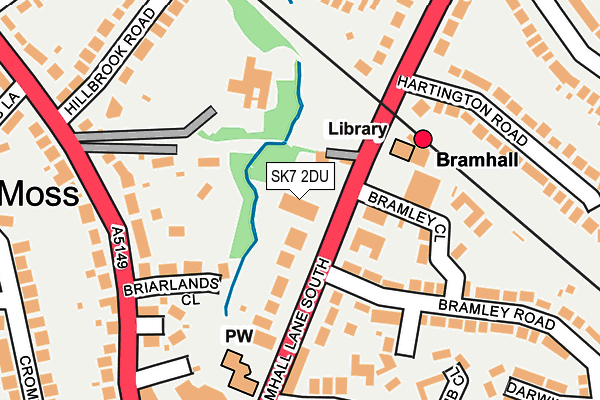 SK7 2DU map - OS OpenMap – Local (Ordnance Survey)