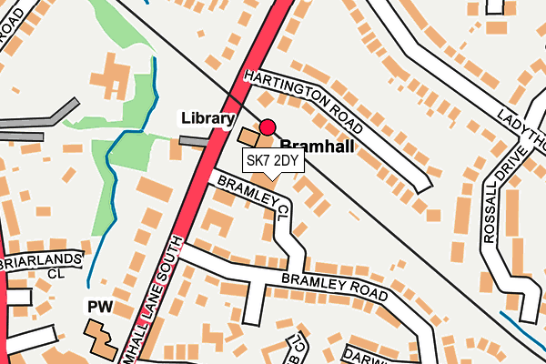 SK7 2DY map - OS OpenMap – Local (Ordnance Survey)