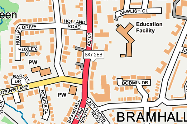 SK7 2EB map - OS OpenMap – Local (Ordnance Survey)