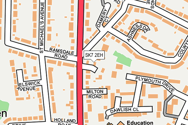 SK7 2EH map - OS OpenMap – Local (Ordnance Survey)