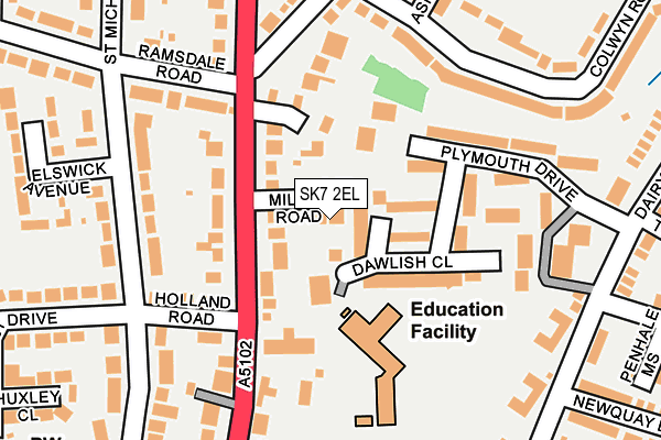SK7 2EL map - OS OpenMap – Local (Ordnance Survey)