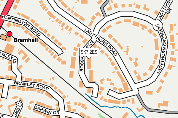 SK7 2ES map - OS OpenMap – Local (Ordnance Survey)