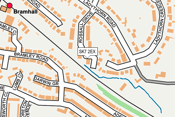 SK7 2EX map - OS OpenMap – Local (Ordnance Survey)