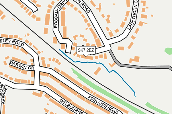 SK7 2EZ map - OS OpenMap – Local (Ordnance Survey)