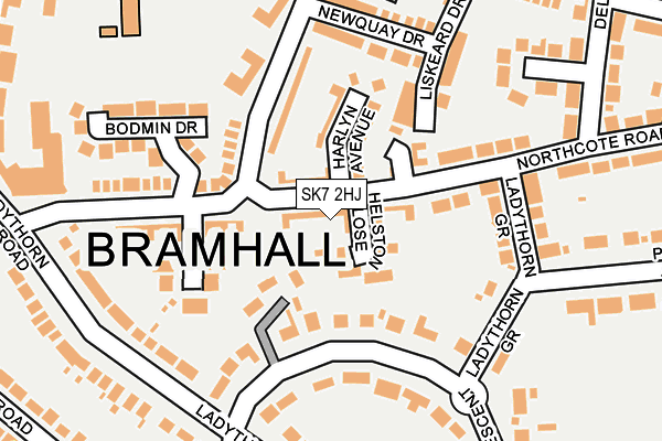 SK7 2HJ map - OS OpenMap – Local (Ordnance Survey)