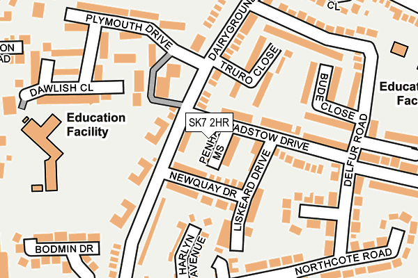 SK7 2HR map - OS OpenMap – Local (Ordnance Survey)