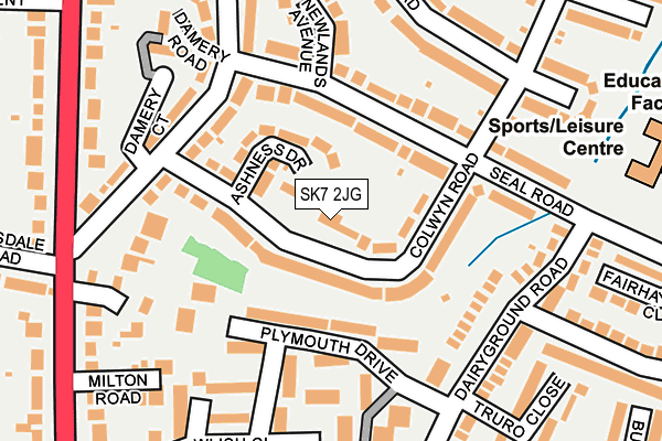 SK7 2JG map - OS OpenMap – Local (Ordnance Survey)